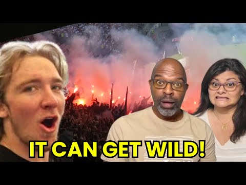 WOH! AMERICANS REACT To My First German Soccer Game!