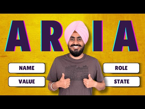 ARIA Basics: Name, Role, Value Explained for Beginners (Don't Make These Mistakes!)