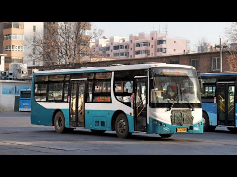 【兰州公交Q5路】西站什字——彭家坪 原速前方展望 Driving a bus with front engine in Lanzhou, China.