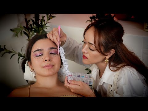 ASMR Gems-Inspired Makeup | Face Prep, Shimmery Colors, Soft-Spoken Glam & Tingle Triggers