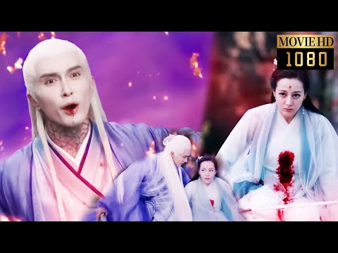 The emperor desperately fights the demons andCinderella breaks into the barrier to face him together