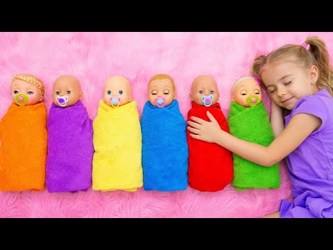 Kids Play and Take Care of Little Babies 👶🎀 | Anabella Show