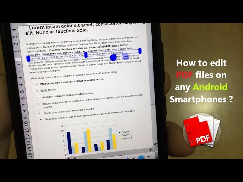 How to edit PDF files on any Android Smartphones ?