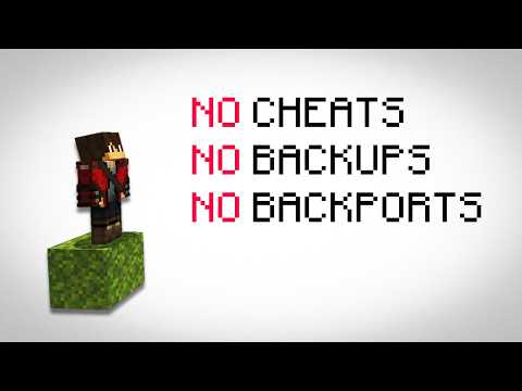 Can you Beat Minecraft with Just One Block?