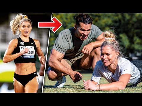 Olympians Attempt the Marine Combat Fitness Test