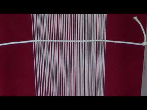 Adding Warps to Loom for Kilim Weaving