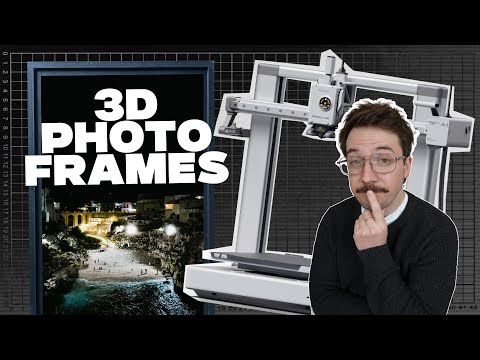 Designing magnetic 3D printed photo frames.