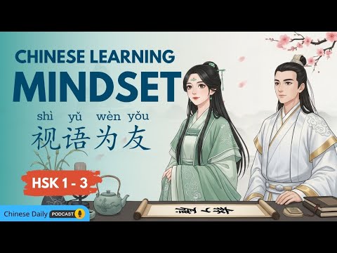 HSK 1-3 | 和中文交朋友，告别战斗模式 | Your New Chinese Mindset | Chinese Daily Podcasat