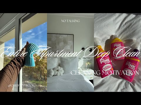 CLEAN WITH ME - NEW MONTH RESET ROUTINE✨🫧🤎 ENTIRE APARTMENT DEEP CLEAN & BAKING *COZY ASMR*