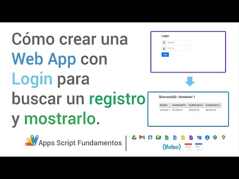 GAS 24 - Web App: Create a login/password for your webapps. How to look for a record a display it.