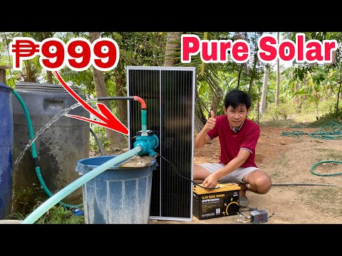 Solar Water Pump Actual Test Malakas naman Pala