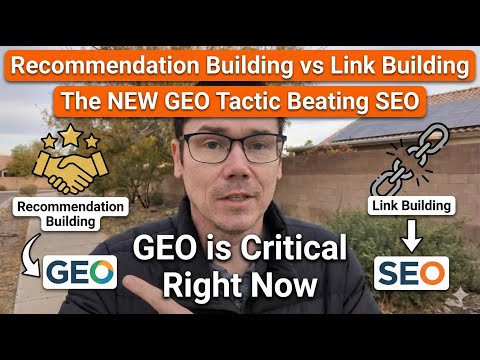 Recommendation Building vs Link Building: The NEW GEO Tactic Beating SEO
