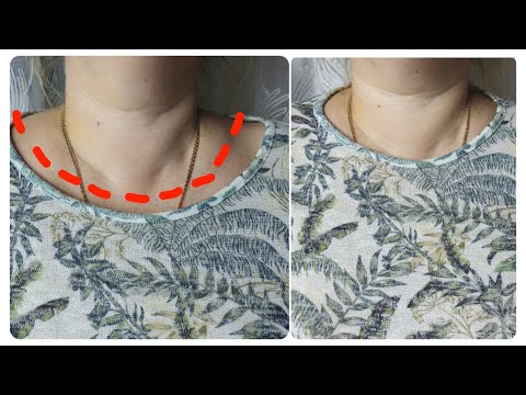 ⭐SEWING TIP: How to quickly and easily reduce a large neckline