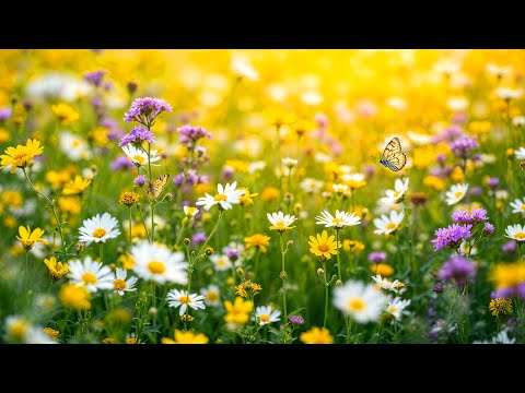 Flower Meadow - Beautiful Relaxing Music - Stop Overthinking, Stress Relief Music, Sleep Music
