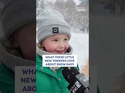 What these little New Yorkers love about snow days