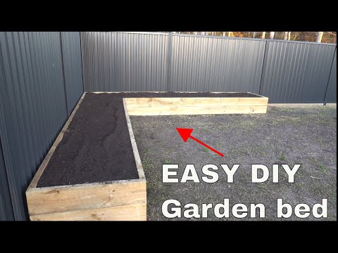How to make a garden bed - easy DIY