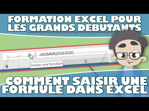 APPRENDRE A SAISIR UNE FORMULE DANS EXCEL – APPRENDRE EXCEL POUR LES DEBUTANTS