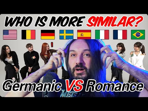 Germanic VS Romance - Can They Understand Each Other? l Which Group is more Similar?