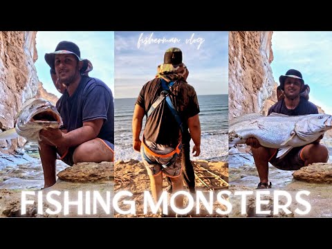 أصعب 😰وأخطر😱طرق صيد وحوش أسماك الكوربين🔥 بالقصبة 🎣والمفاجئة 😍غير متوقعة #corvina