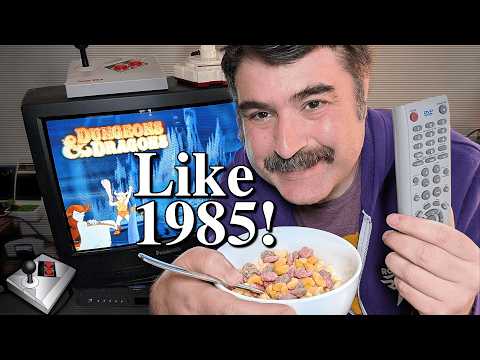 How to Watch Cartoons Like It's ACTUALLY 1985 (My Experiment)