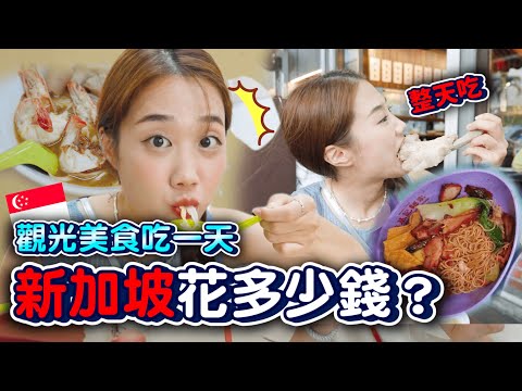 🇸🇬新加坡吃一天花多少錢？在地必吃美食巡禮😍ep.1整天在吃吃吃…｜韓勾ㄟ金針菇 찐쩐꾸