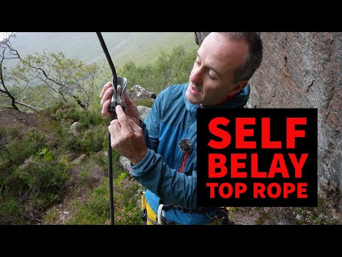 How I self belay top rope with the Shunt