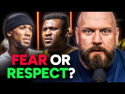 Joshua vs Ngannou Face Off Reaction