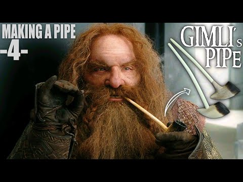 Making Gimli's pipe - PIPE FROM THE LORD OF THE RINGS - Make a smoking Pipe