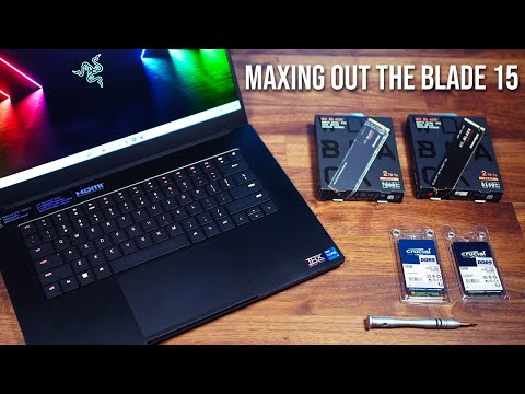 Razer Blade 15 2022 Upgrading the RAM and SSDs to the Max!
