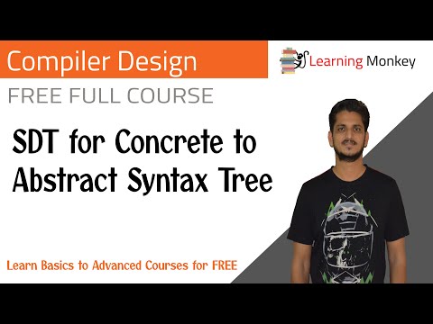 SDT for Concrete to Abstract Syntax Tree || Lesson 40 || Compiler Design || Learning Monkey ||