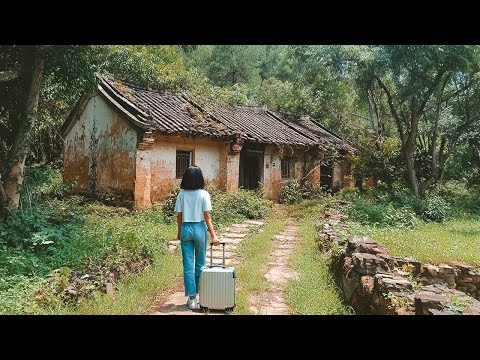 Leaving City~ The talented girl renovated and built a sweet cabin in the forest
