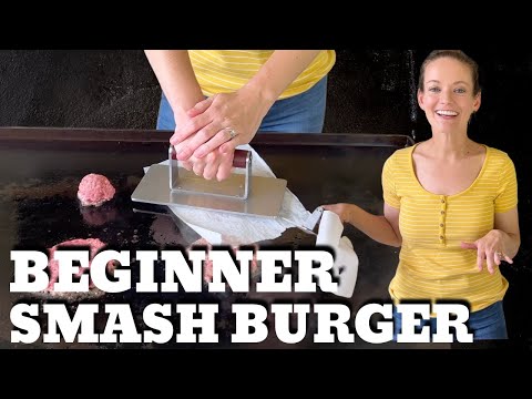Beginner Smash Burger on the Griddle --- Amy's 2nd griddle cook