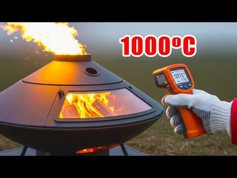 No One Has Seen This! I Built a UFO Stove for Free Winter Heat & Cooking
