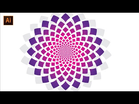 Creating a Spiral Flower using the Distort and Transform effect | Tutorial | Adobe illustrator