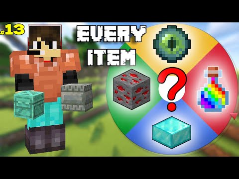 Randomly Speedrunning EVERY ITEM In Minecraft! (#13)