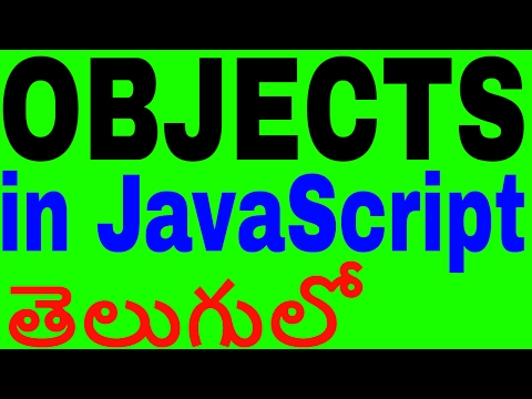 Objects in javascript in telugu