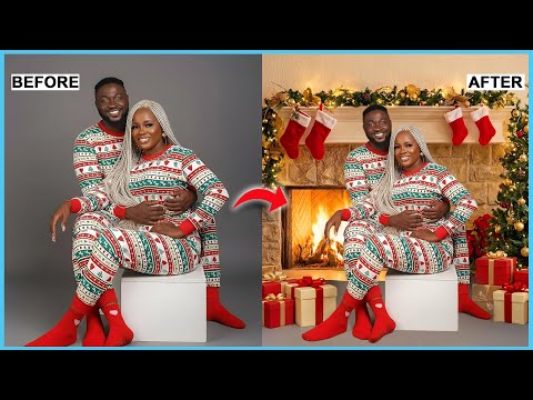 Christmas Background Manipulation with Nano Banana Photoshop Ai