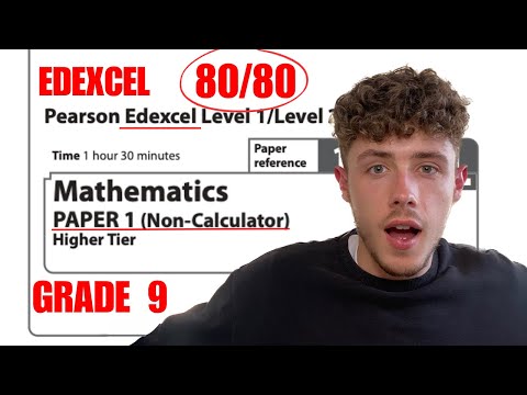 GCSE Maths Edexcel Paper 1 Higher | How to get a Grade 9