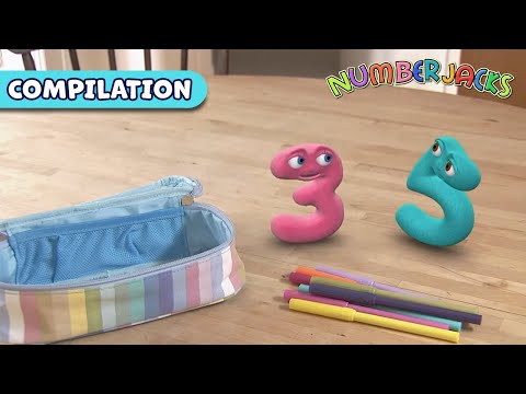 Inside, Outside, On and Off! – What Are Positions? Numberjacks Full Episode Compilation