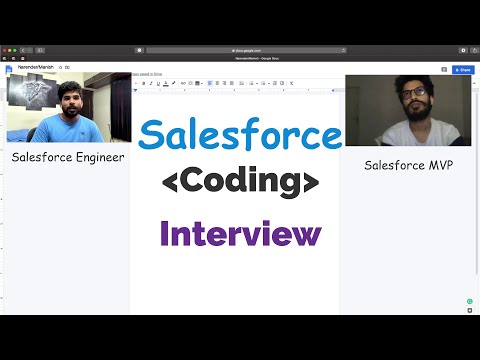 Salesforce Coding Interview with Salesforce MVP | Part 2 | By Salesforce Engineer