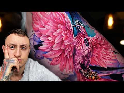 Tattooing a Phoenix | 3 DAYS IN A ROW! | Tattoo Vlog