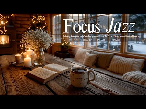Elegant Febuary Jazz Ambiance ~ Bossa Nova Instrumental for Cozy Winter Work ~ Focus Music
