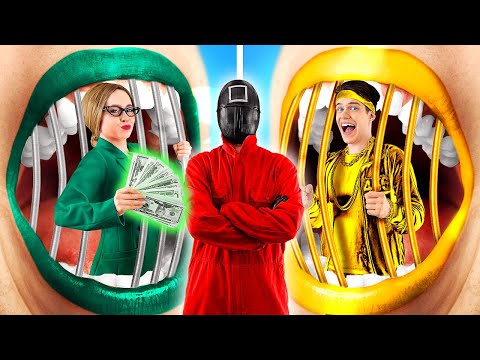 Meine MAMA leitet SQUID GAME - ADOPTIERT vom SPIEL | Lustige Familienprobleme von La La Emoji