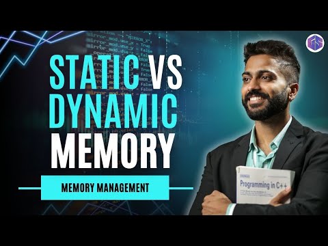 Lec-37: Static vs Dynamic Memory Allocation in C++ | Memory Management