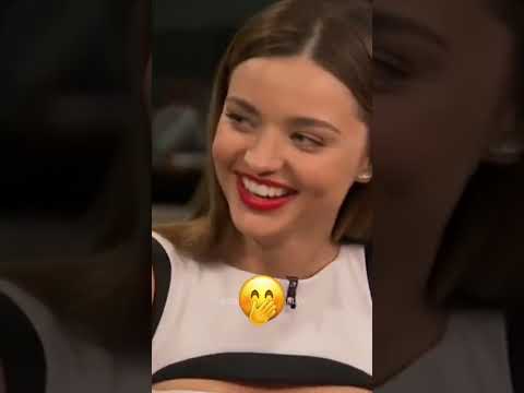 Miranda couldn't help but blush 🤭 #MirandaKerr