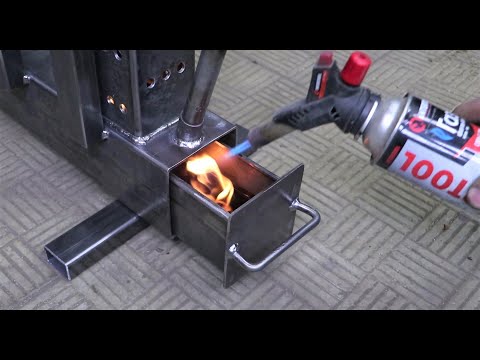 ИНТЕРЕСНЫЙ ВАРИАНТ! ПЕЧЬ НА ОТРАБОТКЕ ИЗ ПРОФИЛЬНОЙ ТРУБЫ!