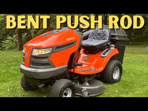 a TERRIBLE trade! But I made it work: another Briggs v-twin with a bent push rod.