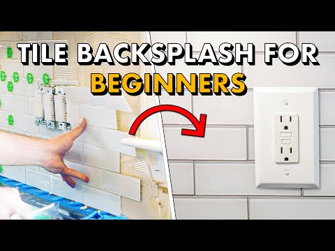 How To Install Subway Tile 🛠 Installing TILE BACKSPLASH for the FIRST TIME