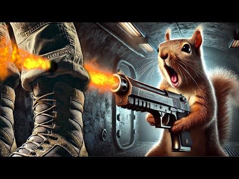 SQUIRREL BREAKS INTO SECRET BUNKER! (Squirrel With a Gun)