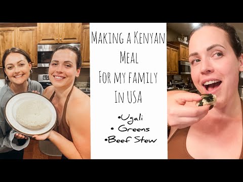 Making Ugali + Sukuma Wiki for My Family || KENYA + USA || Dinner Vlog